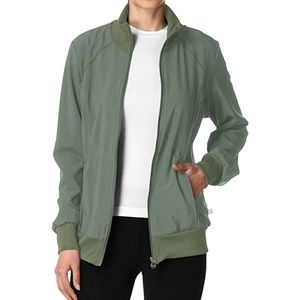 Olive Green Cherokee Womens Infinity Zip Front warm up jacket Size: XL
